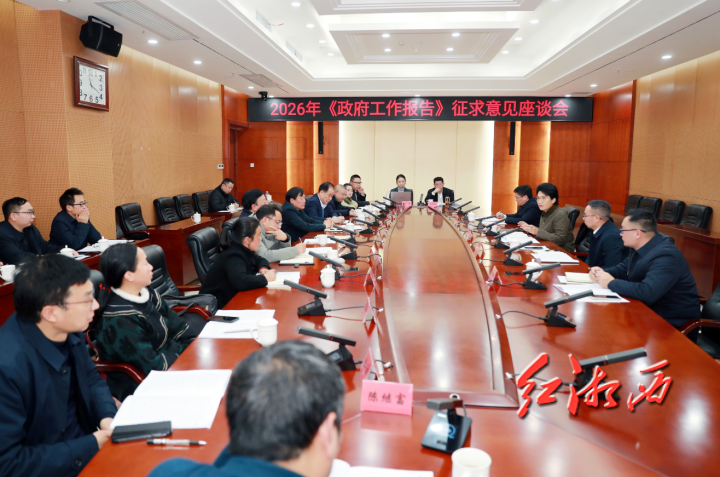 陈华主持召开2026年《政府工作报告》征求意见座谈会​