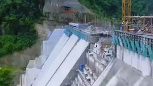 古丈县徐家岭水库大坝主体进入收尾阶段